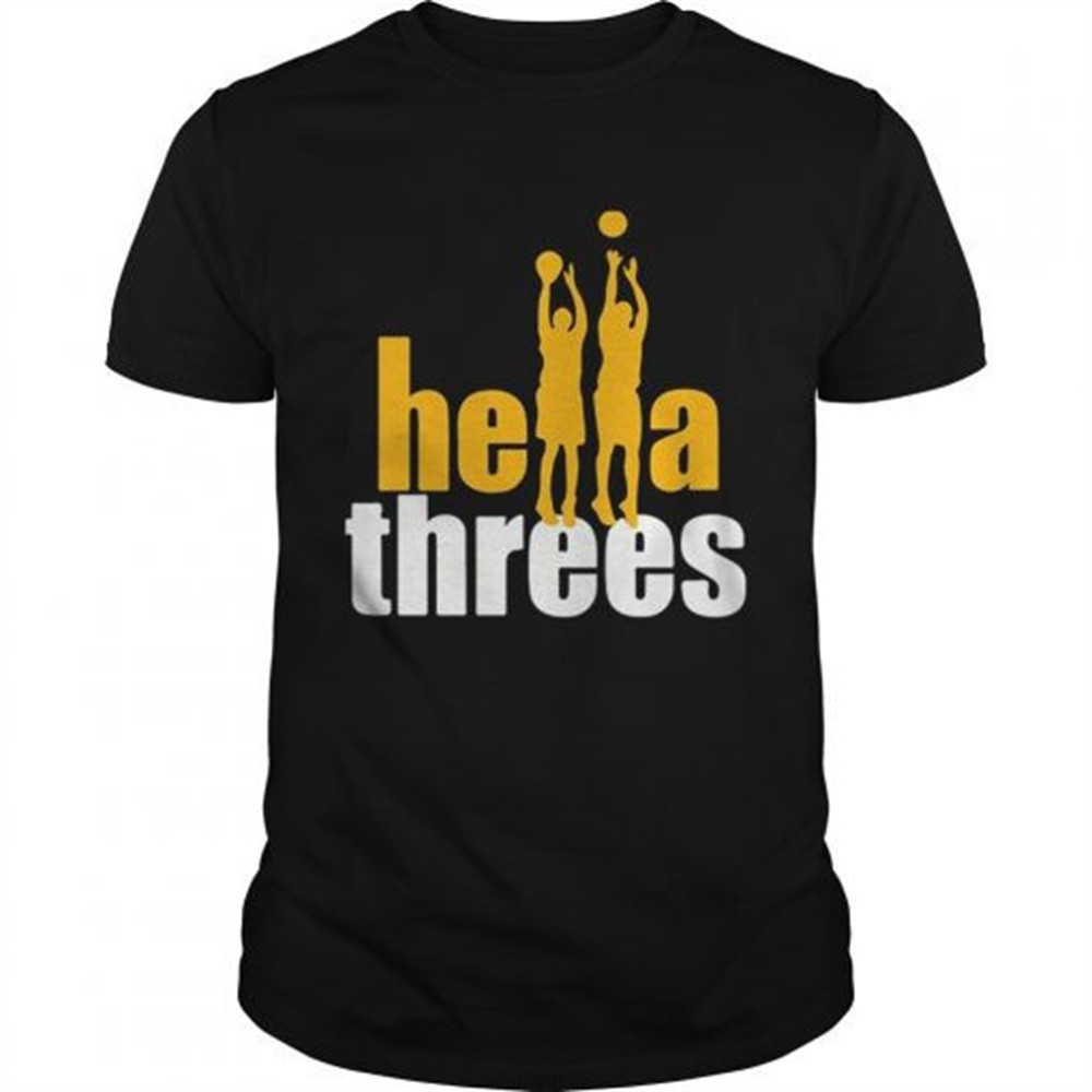 Hot Hella Threes Golden State Warriors Basketball Shirt
