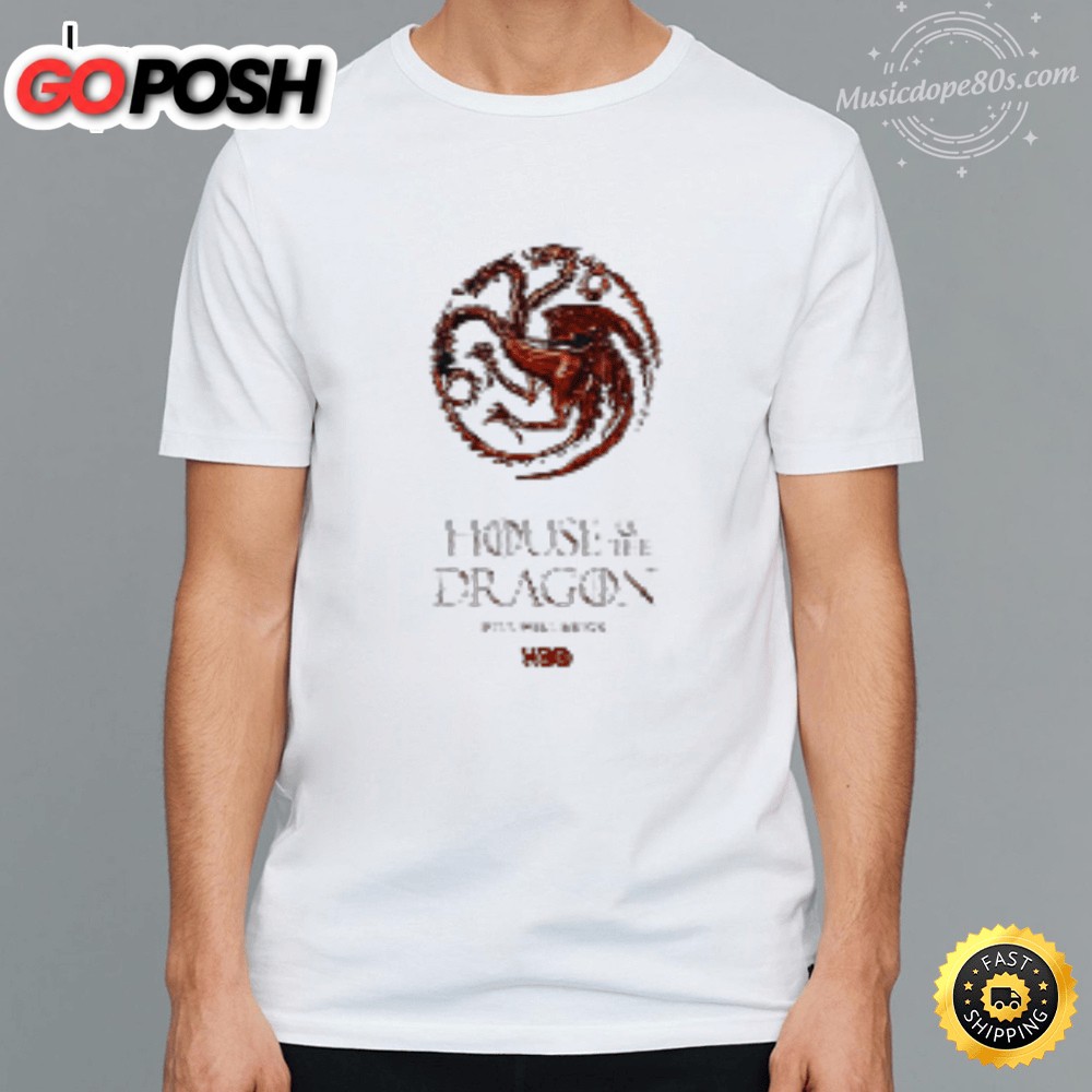 House of the Dragon HBO logo White T-shirt