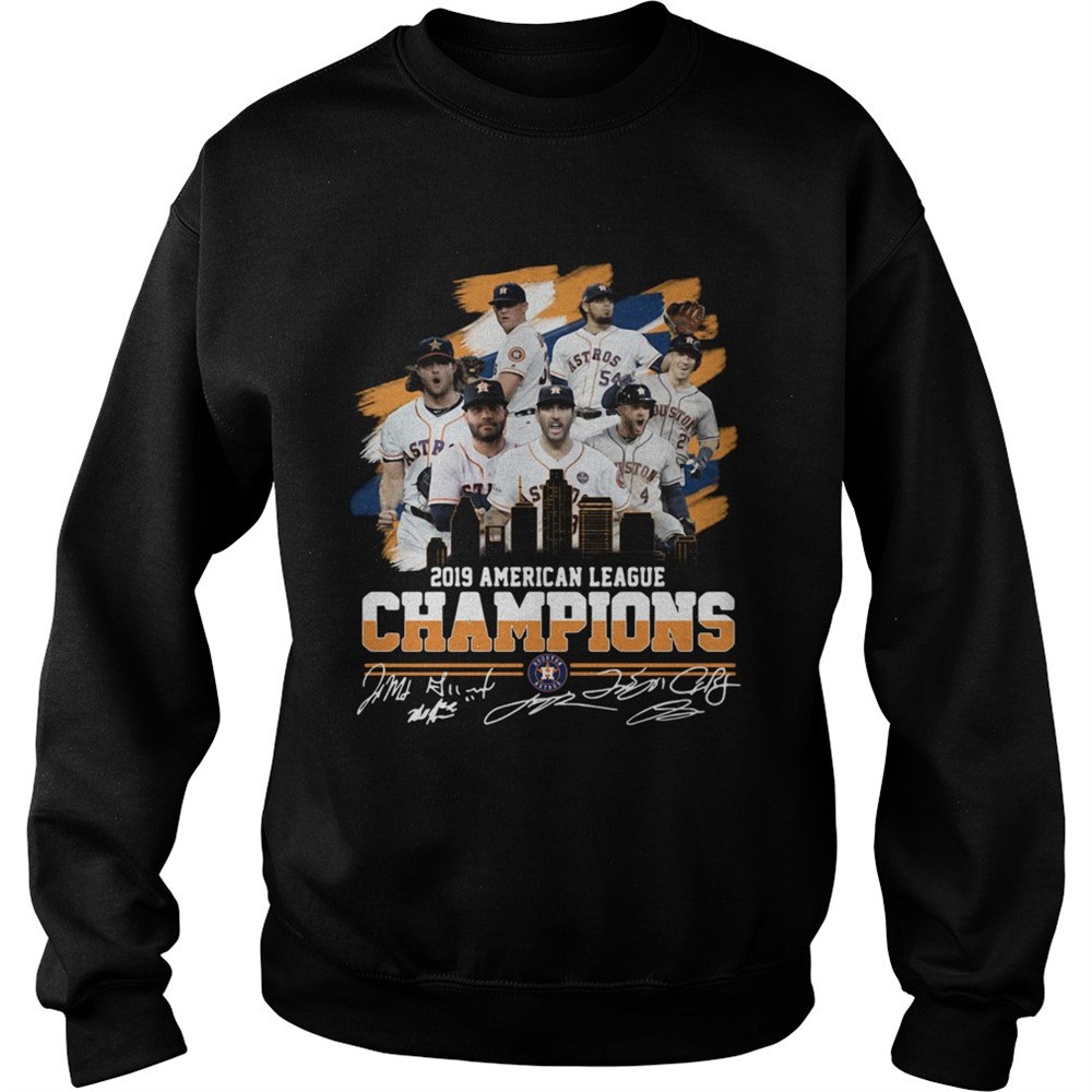 Houston Astros 2019 American League Champions Signatures Shirt