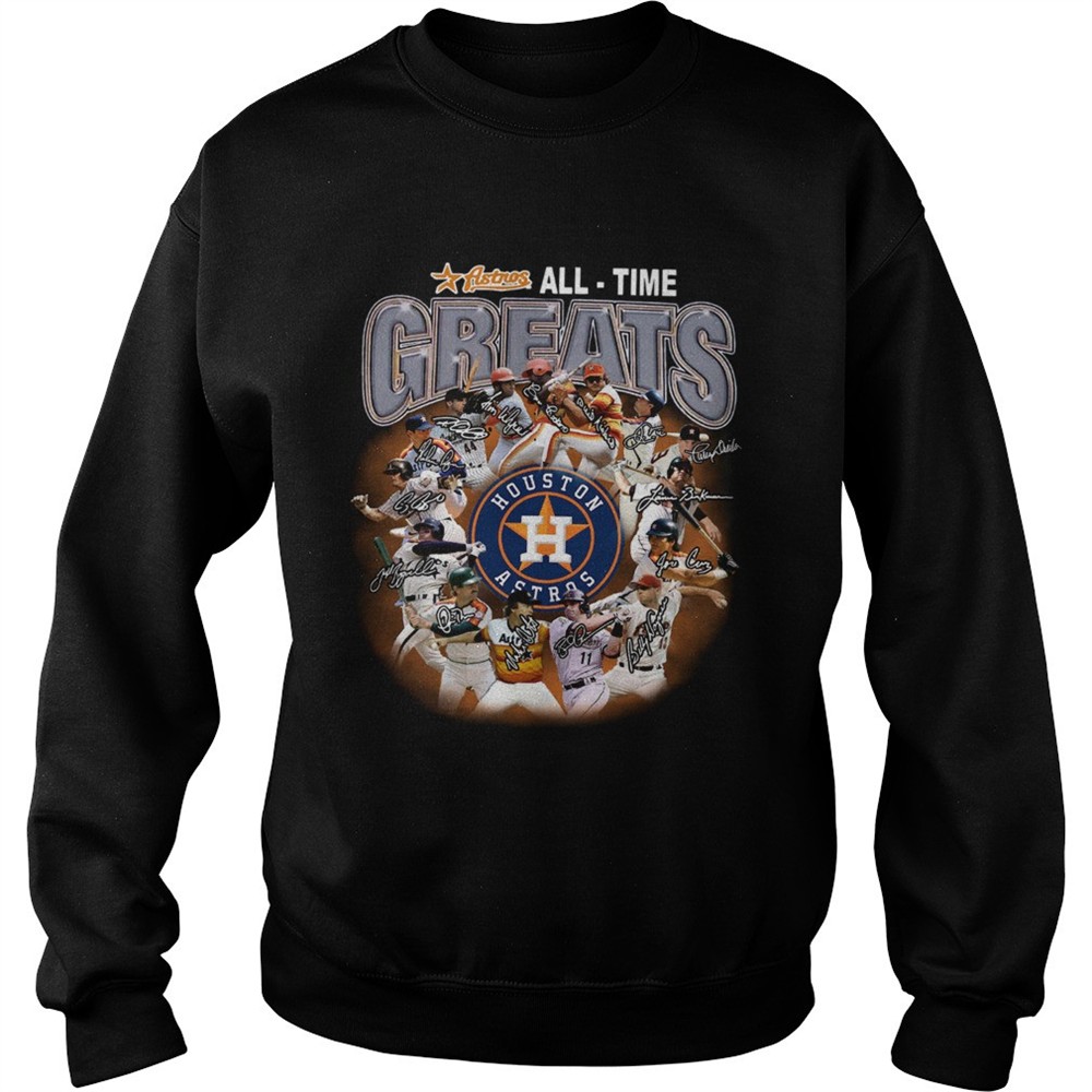 Houston Astros all time greats players signatures shirt