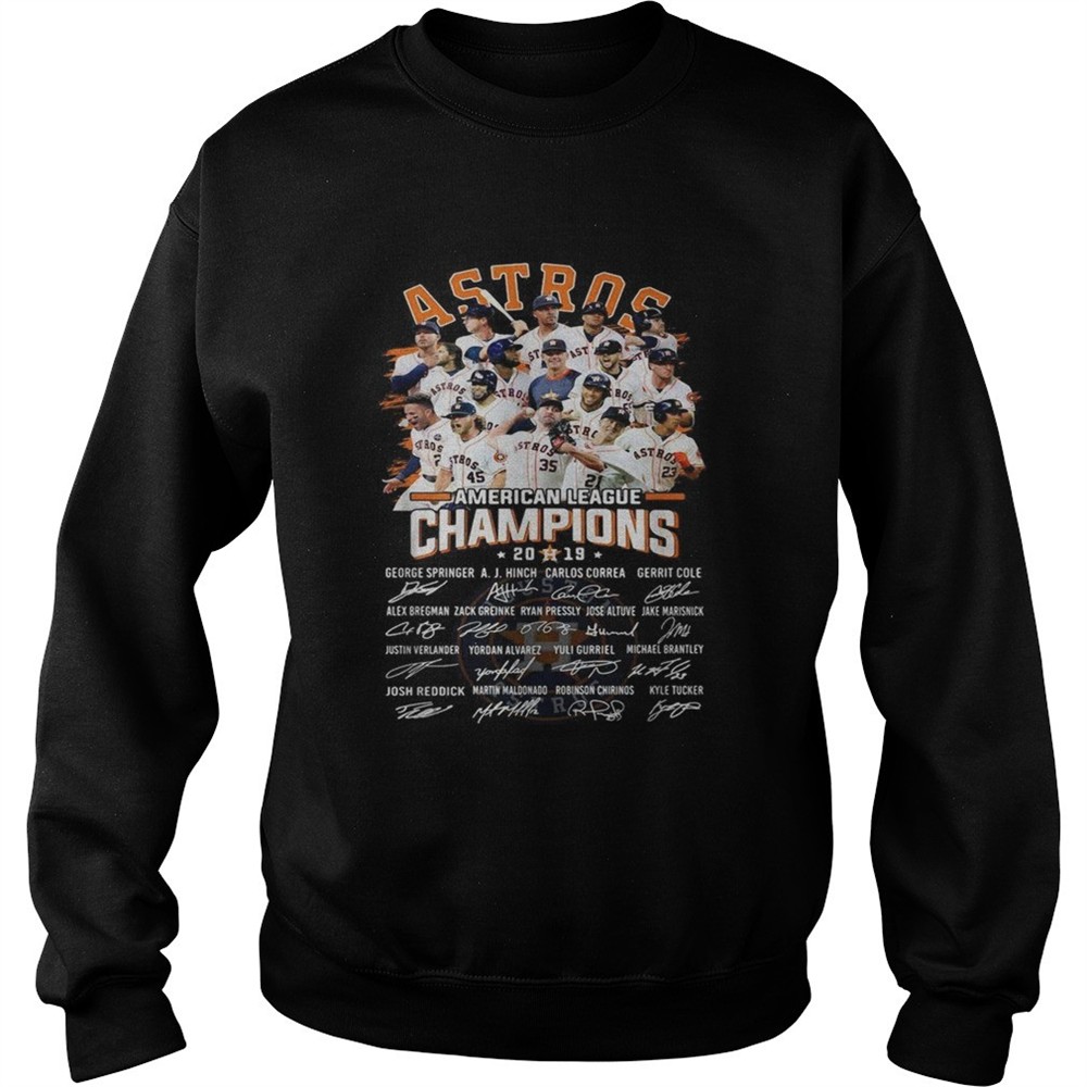 Houston Astros American league Champions 2019 signature shirt