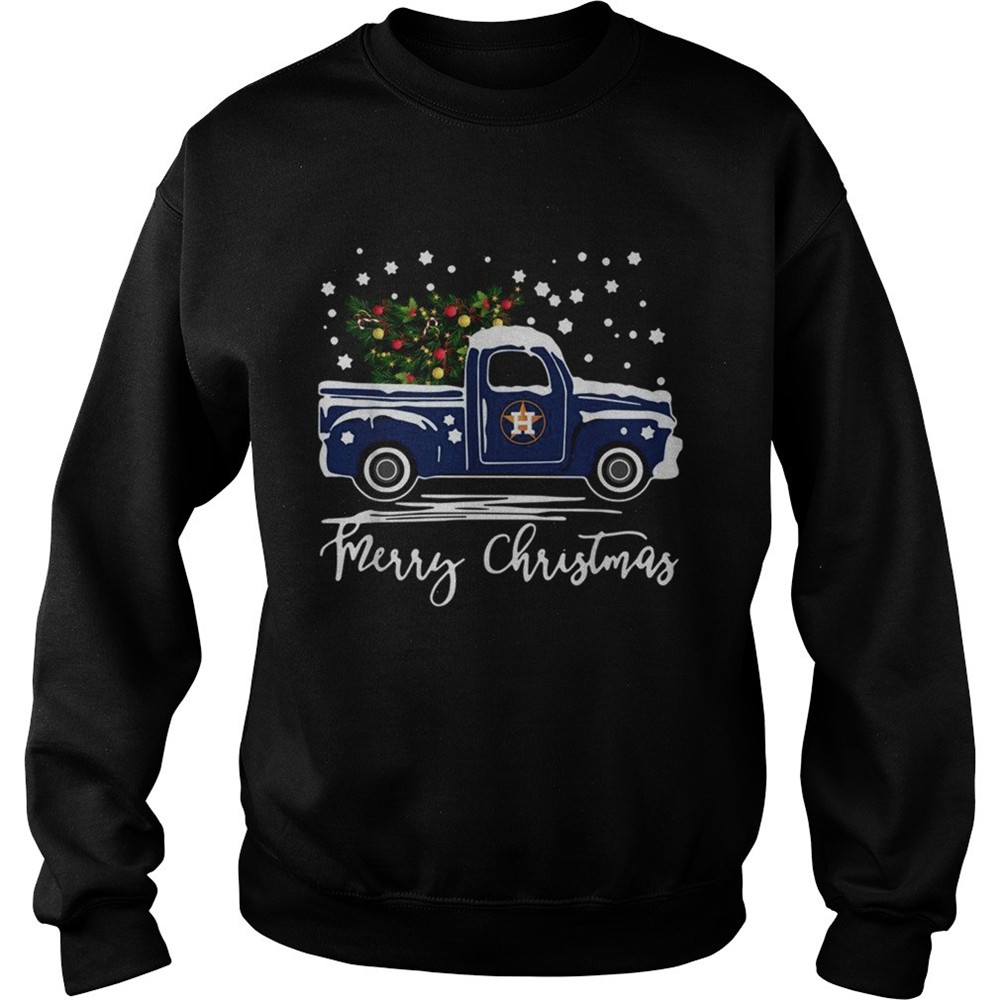 Houston Astros Blue car merry Christmas shirt