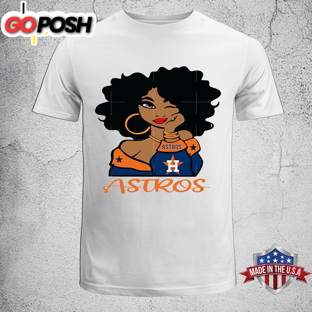 Houston Astros Girl Baseball Unisex T-Shirt