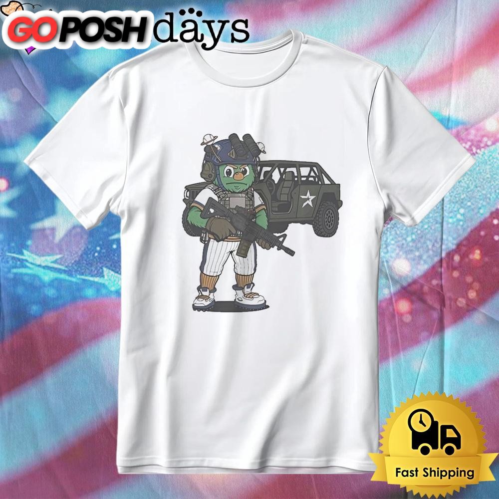 Houston Astros Orbit On The X Mascot 2025 T-Shirt