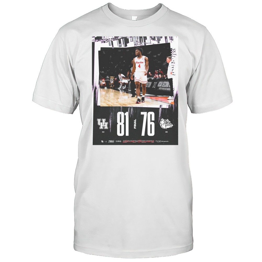 houston-cougars-vs-gonzaga-bulldogs-final-score-81-76-ncaa-march-madness-poster-2ql87wr5 Houston Cougars Vs Gonzaga Bulldogs Final Score 81 76 NCAA March Madness Poster T-shirt