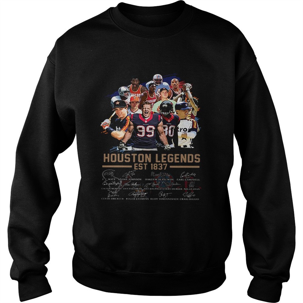 Houston Legends Est 1837 Signatures shirt