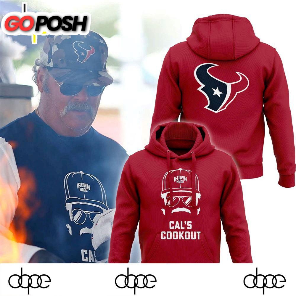 Houston Texans H-Town Made Cal’s Cookout Softstyle 2024 Hoodie