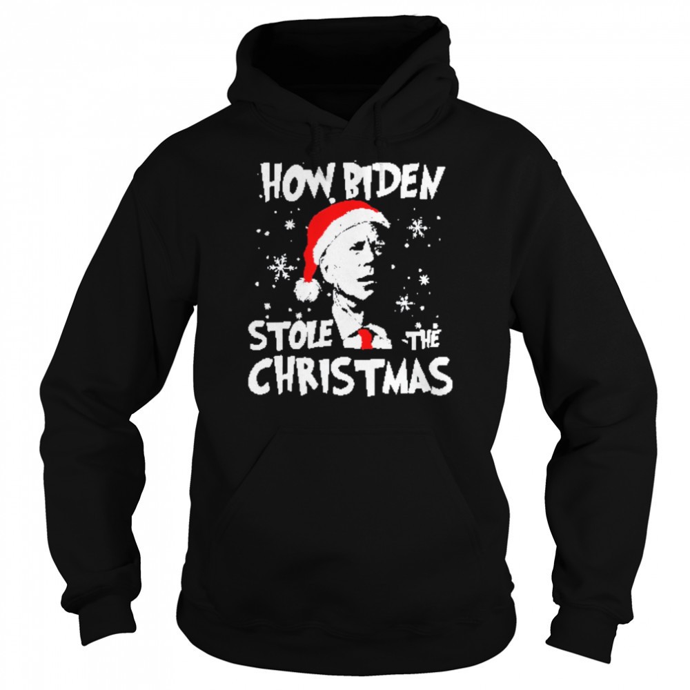 How Biden Stole The Christmas Anti Biden Club Ugly X-mas T-Shirt
