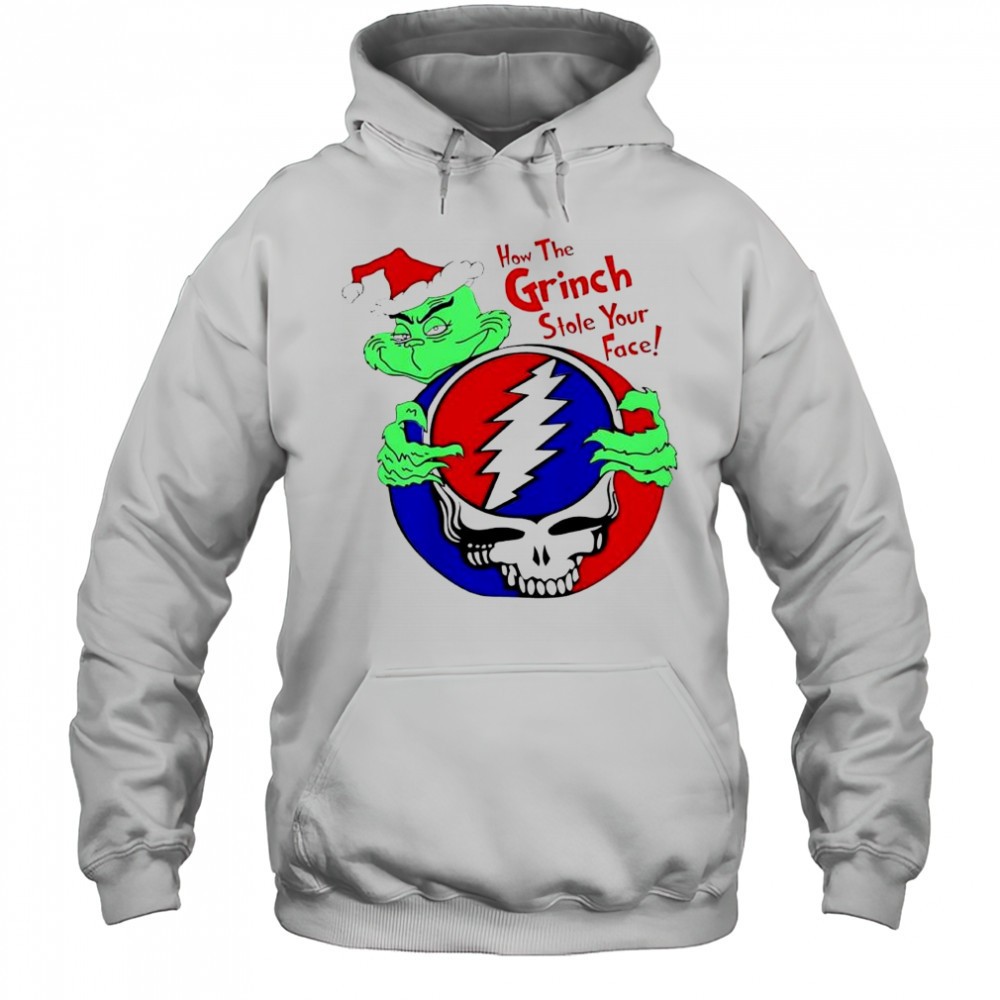 How the Grinch Stole Your Face Grateful Dead Christmas shirt