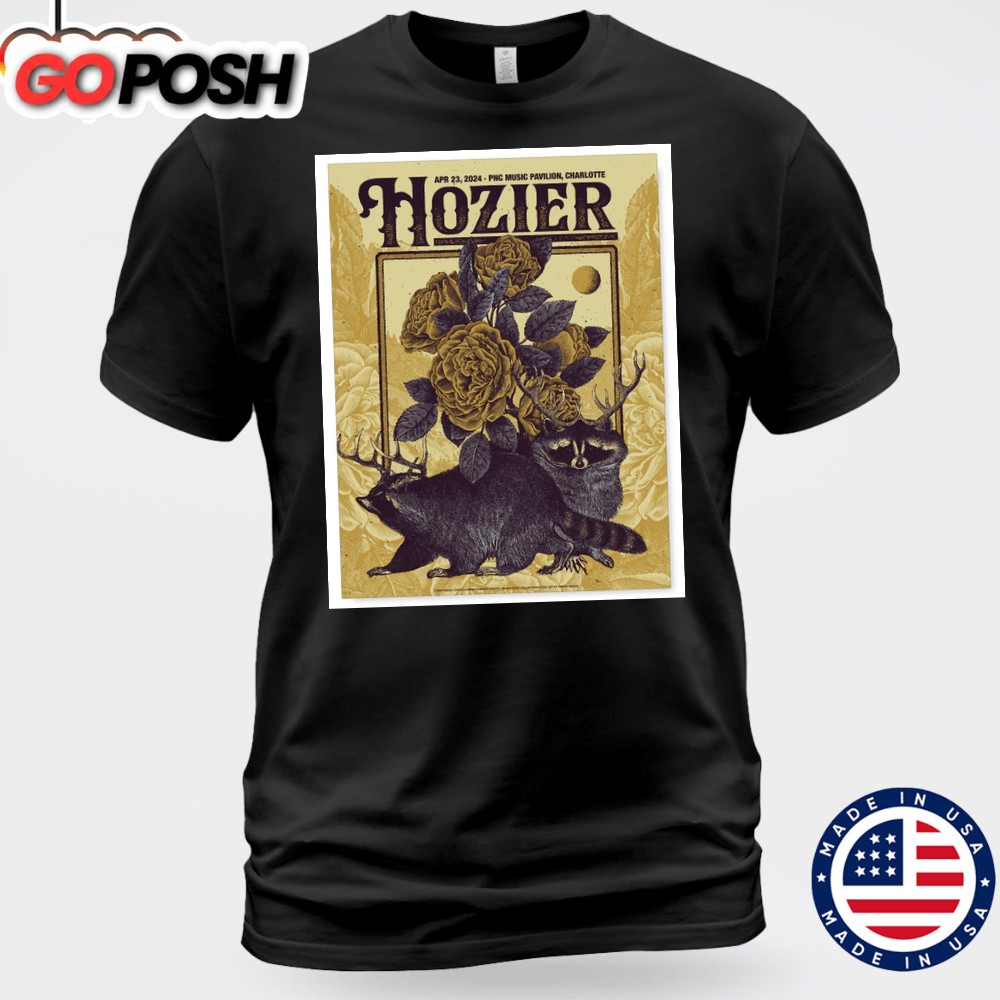 Hozier Charlotte April 23, 2025 Unisex T-shirt