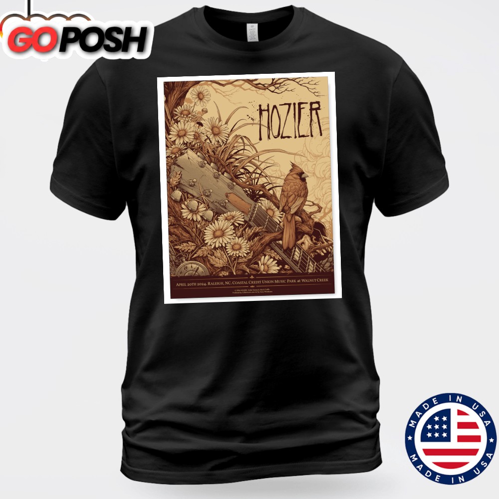 Hozier Raleigh April 20, 2025 Unisex T-shirt