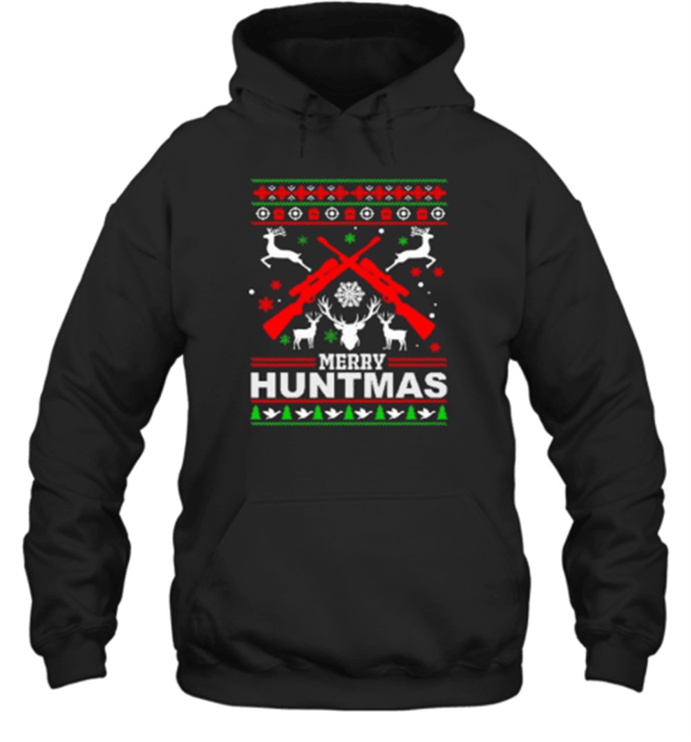 Hunting Merry Huntmas Christmas T-Shirt