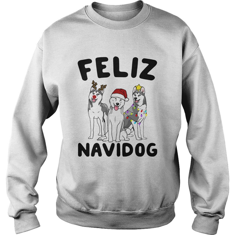 Husky Feliz Navidog shirt