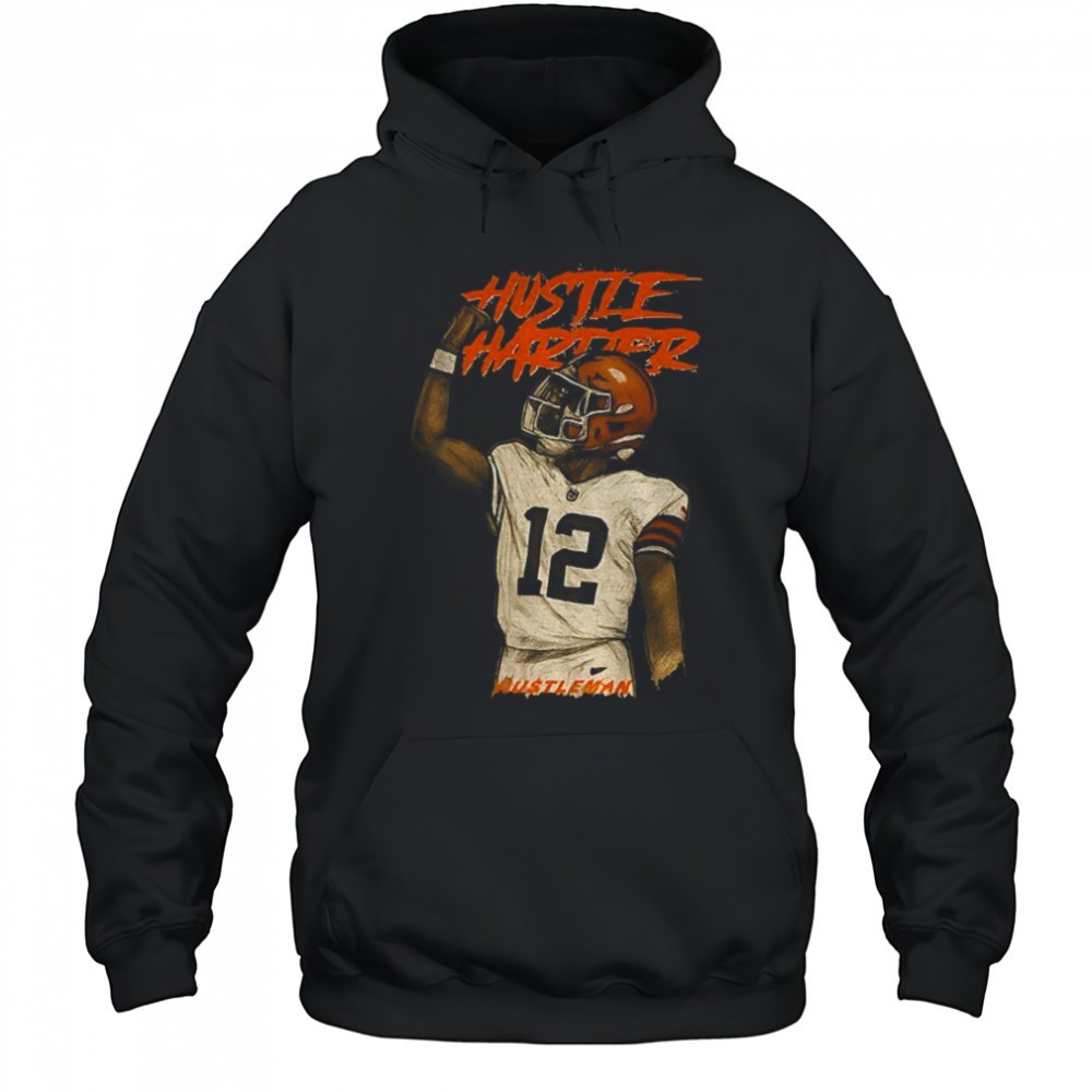 Hustleman Shedeur Sanders Cleveland Browns Hustle Harder NFL 2025 shirt