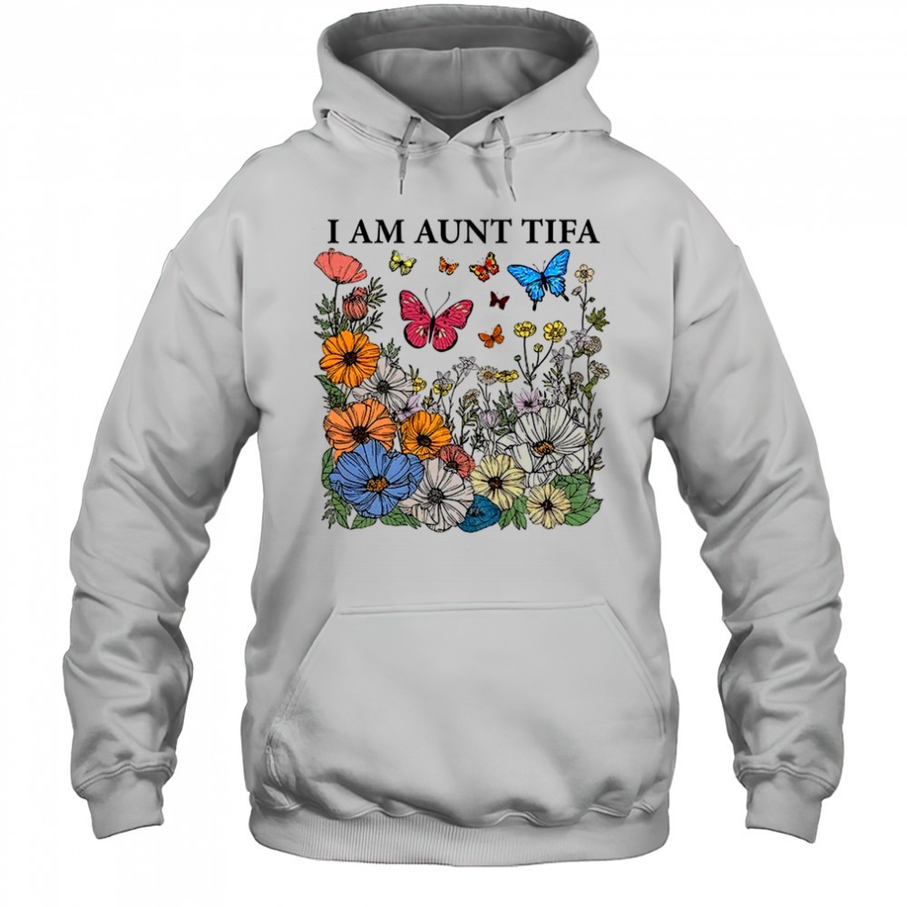 I am aunt tifa floral protest movement anti Trump shirt