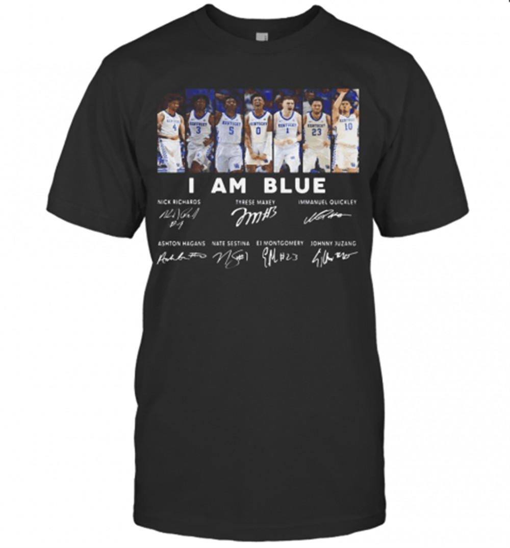 I Am Blue Kentucky Wildcats Signature T-Shirt