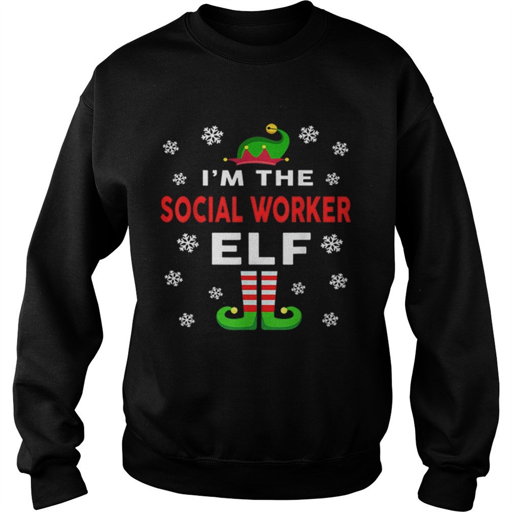 I Am The Social Worker Elf Christmas Sweater Gift Funny shirt