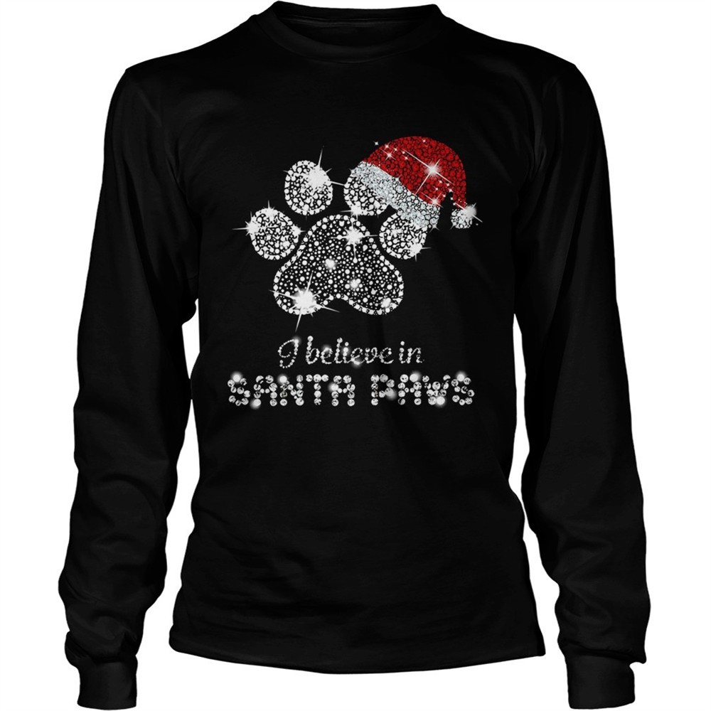 i-believe-in-santa-paws-diamond-christmas-shirt-00wpnixz I Believe In Santa Paws Diamond Christmas shirt
