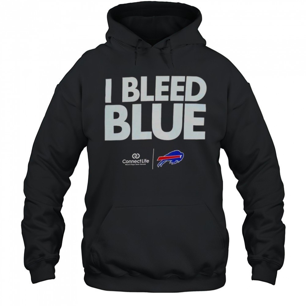 I Bleed Blue Buffalo Bills Logo T-Shirt