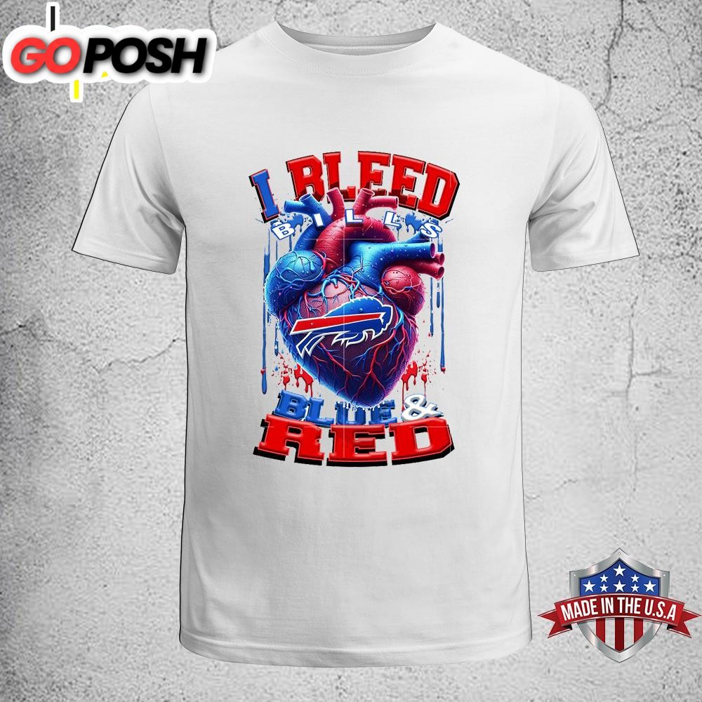 I bleed Blue Red Bills Unisex T-Shirt