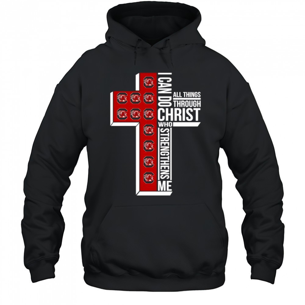 I can do all things through Christ who strengthens me South Carolina Gamecocks logo shirt