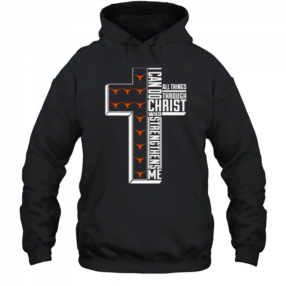 I can do all things through Christ who strengthens me Texas Longhorns softball logo shirt