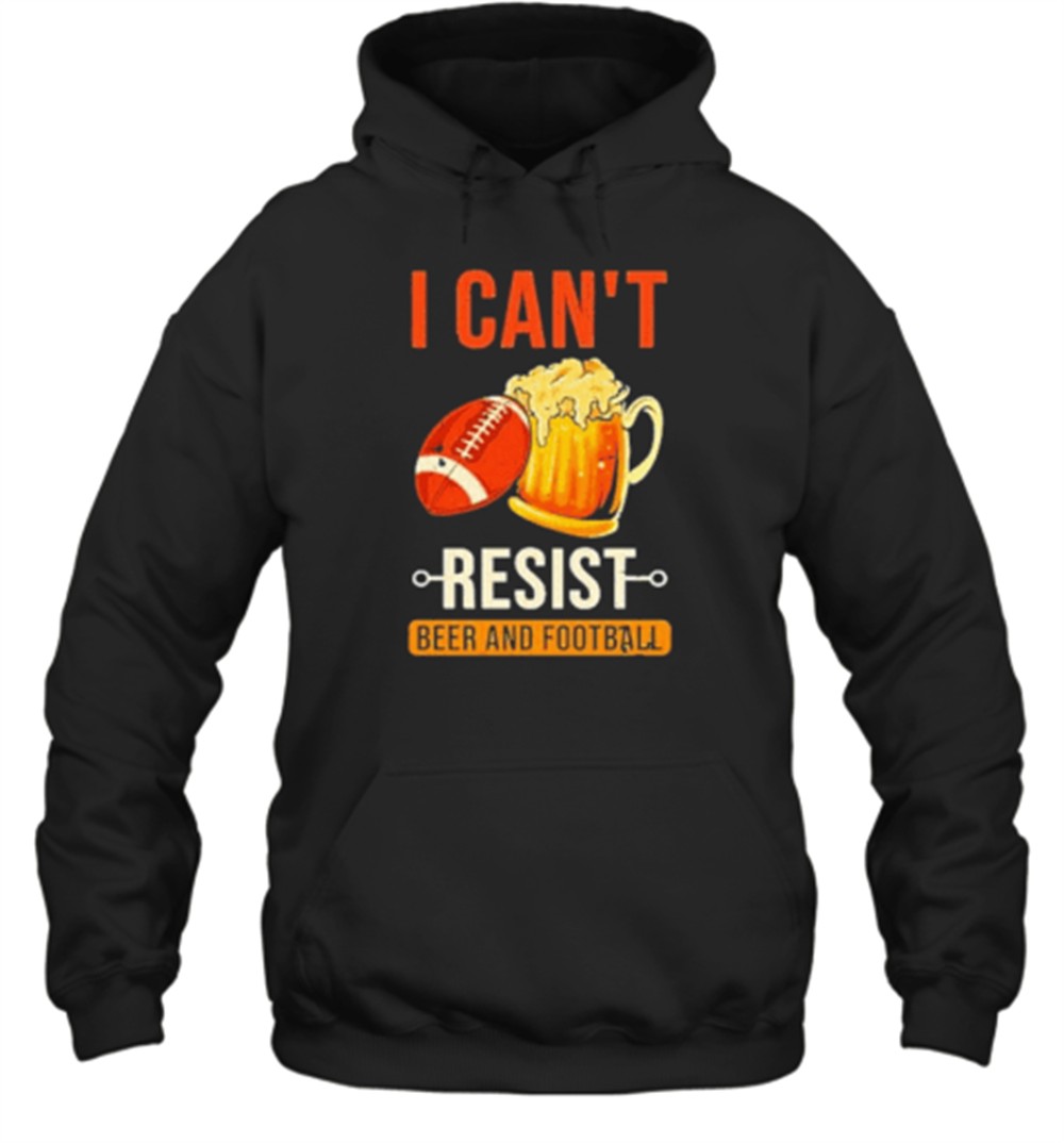 I CanT Resist Beer And American Football Sports Player T-Shirt