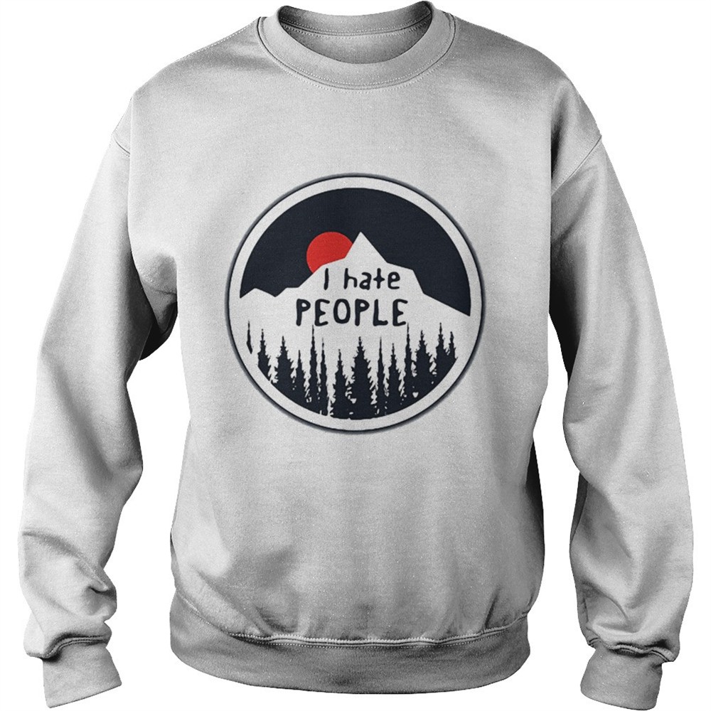 I hate people sunset shirt