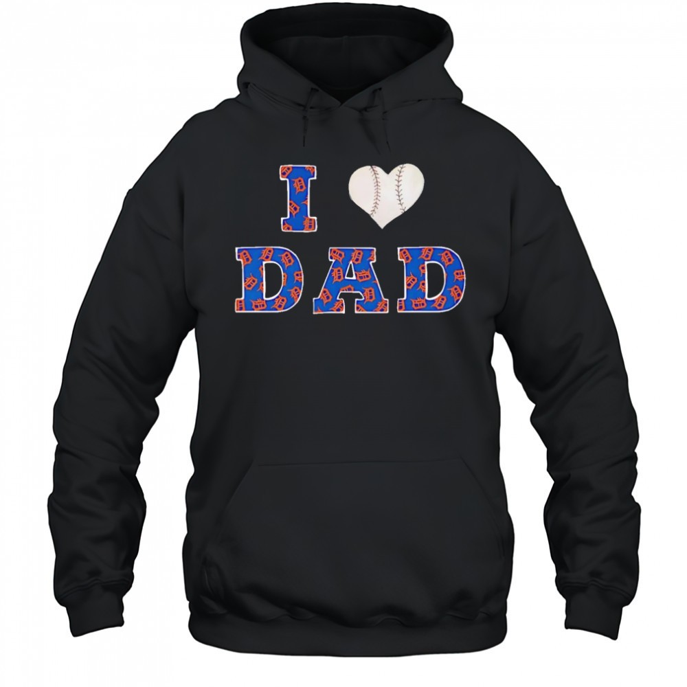 I heart dad Detroit Tigers shirt