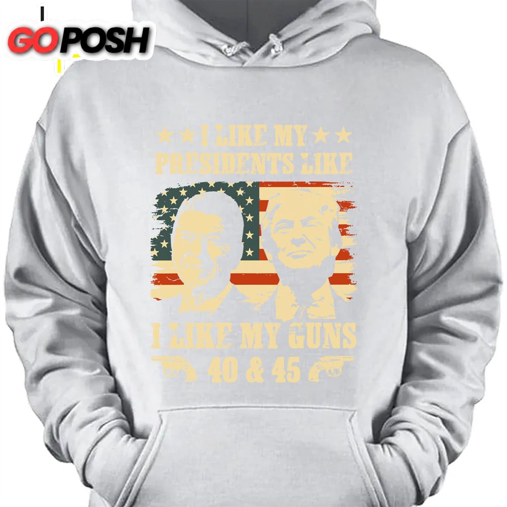 I Like My President I Like My Guns Trump 2024 Shirt Political Shirt Trump Supporters Shirt Dark