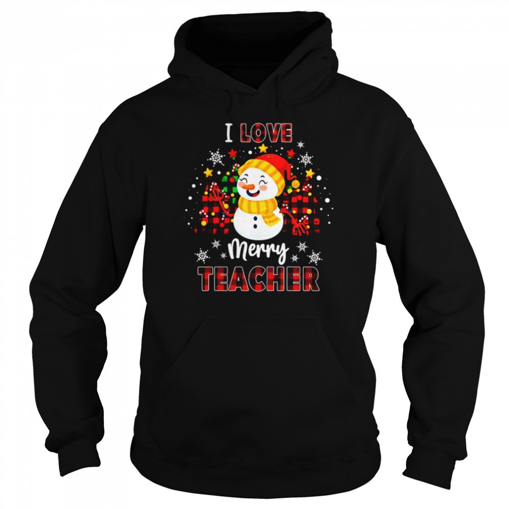I Love Being A Teacher Snowman Christmas Sweater Shirt