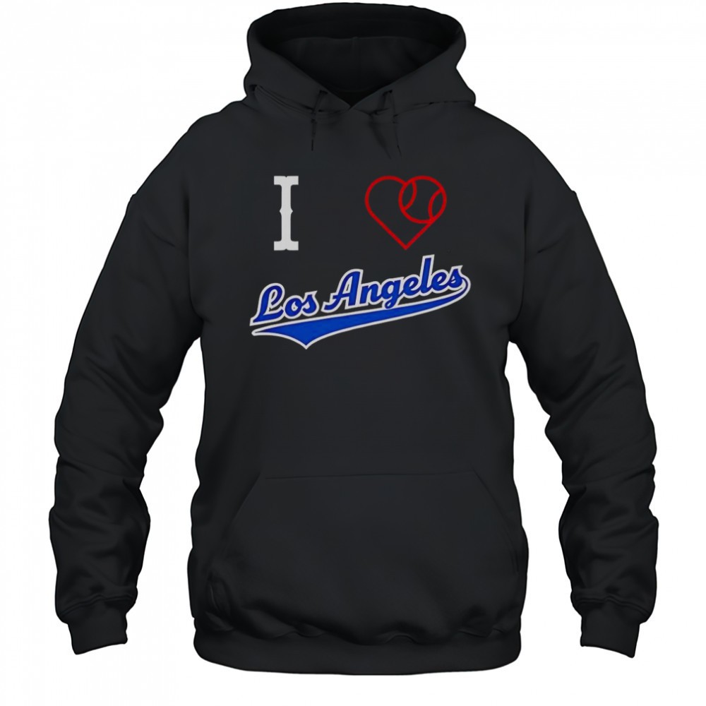 I Love Los Angeles Baseball T-Shirt