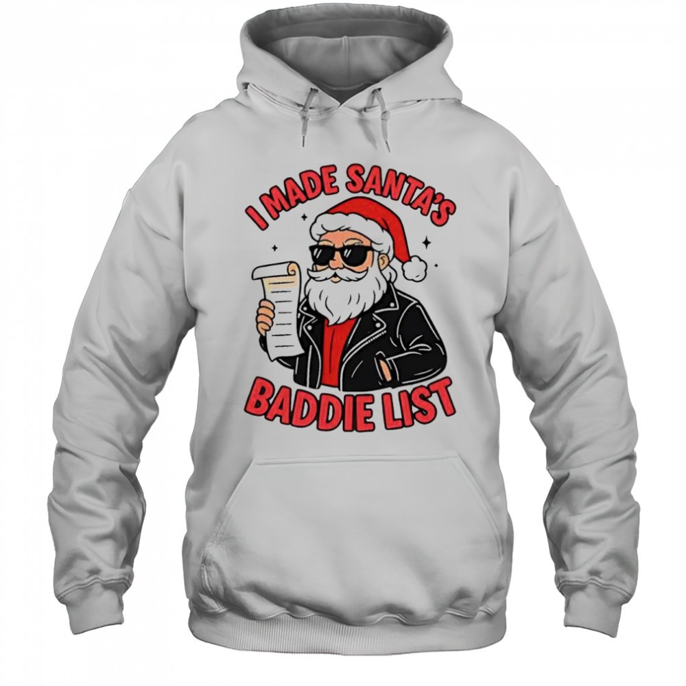 I made Santas Baddie list Christmas shirt