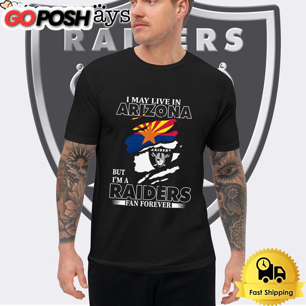 I May Live In Florida But I’m A Raiders Fan Forever Unisex T-Shirt