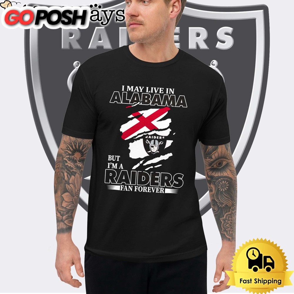 I May Live In Georgia But I’m A Raiders Fan Forever Unisex T-Shirt