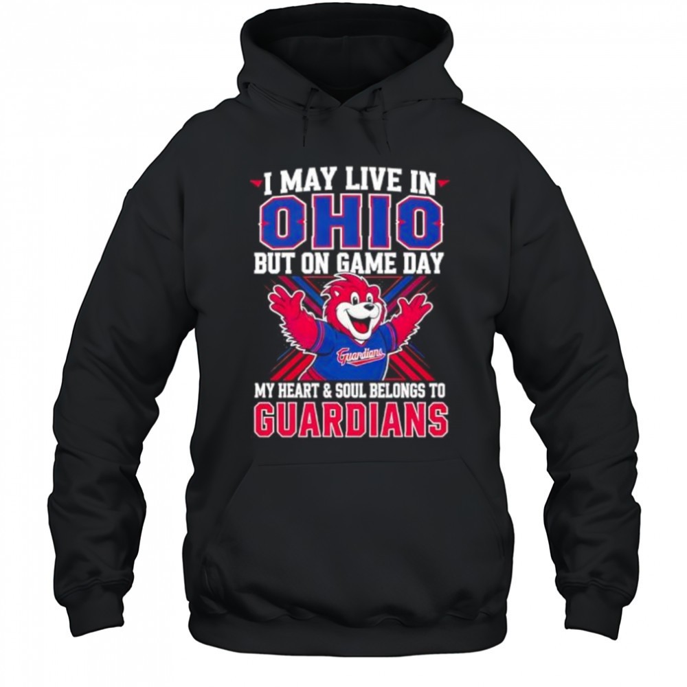 I may live in Ohio but on game day my heart and soul belongs to the Cleveland Guardians shirt