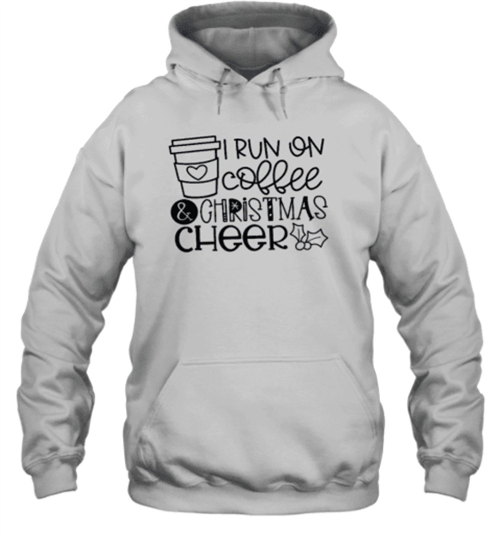 I Run On Coffee And Christmas Cheer Teacher T-Shirt