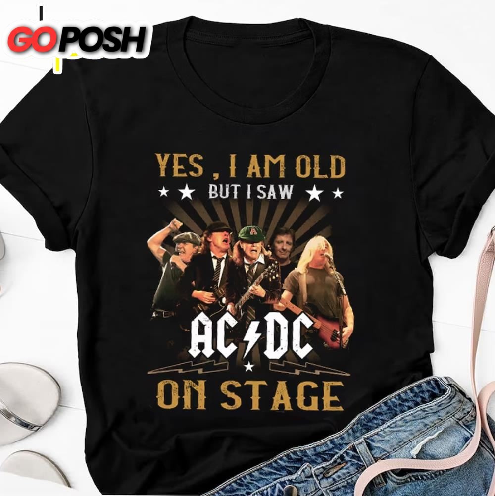 I Saw Acdc Tour 2025 On Stage Vintage T-Shirt