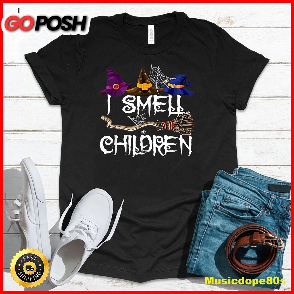 I Smell Children Funny Witches Halloween Party Costume T-Shirt