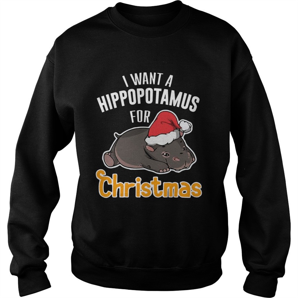 I want a hippopotamus for Christmas shirt