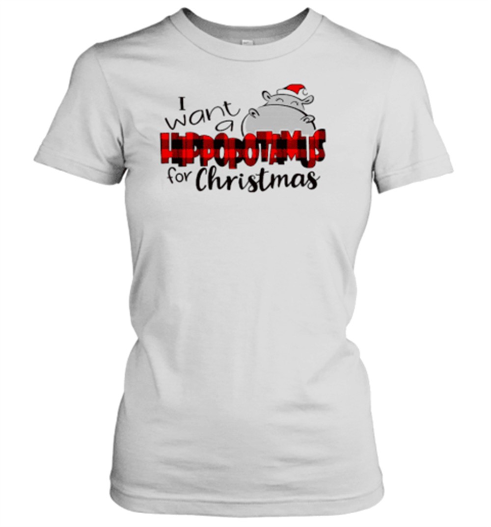 i-want-a-hippopotamus-for-christmas-teacher-t-shirt-adxanqed I Want A Hippopotamus For Christmas Teacher T-Shirt