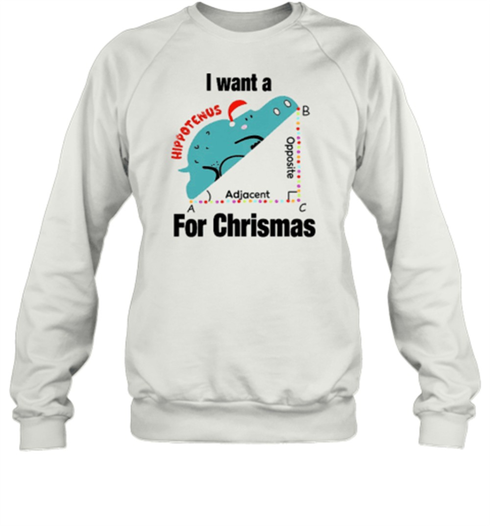 i-want-a-hippotenus-for-christmas-teacher-t-shirt-rzh2yb08 I Want A Hippotenus For Christmas Teacher T-Shirt