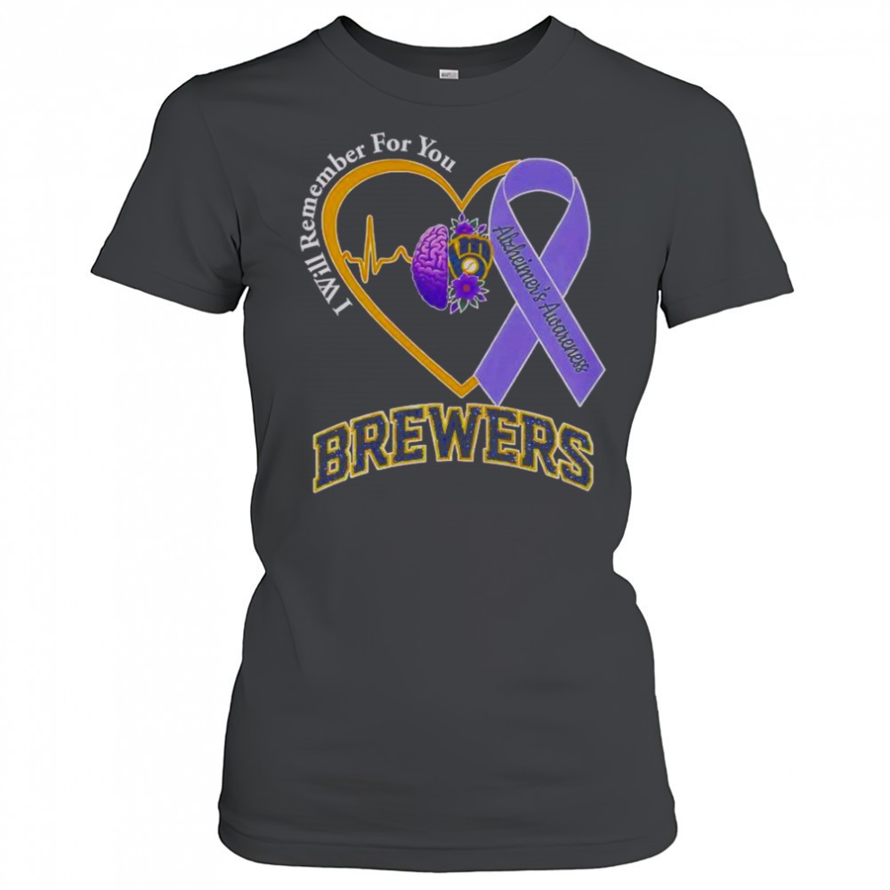 i-will-remember-for-you-alzheimers-awareness-milwaukee-brewers-t-shirt-l58e1sre I Will Remember For You Alzheimers Awareness Milwaukee Brewers T-Shirt