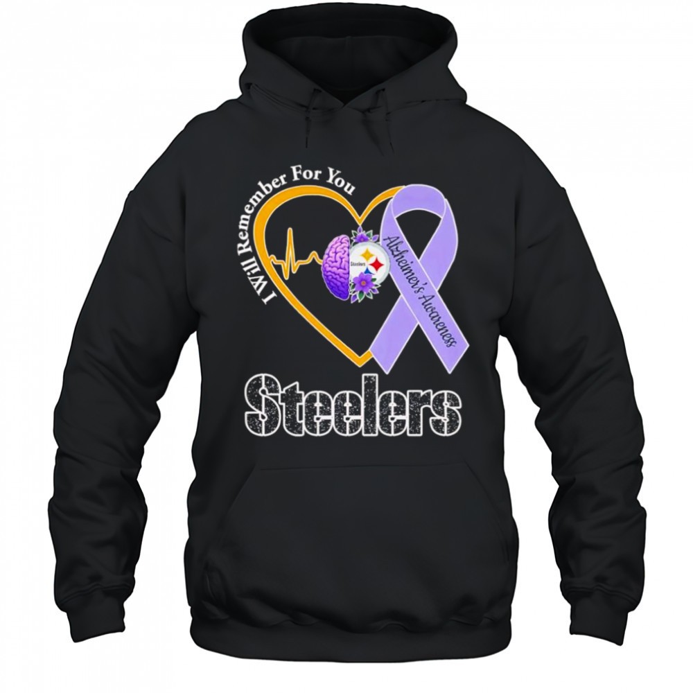 I will remember for you Alzheimers Awareness Pittsburgh Steelers shirt