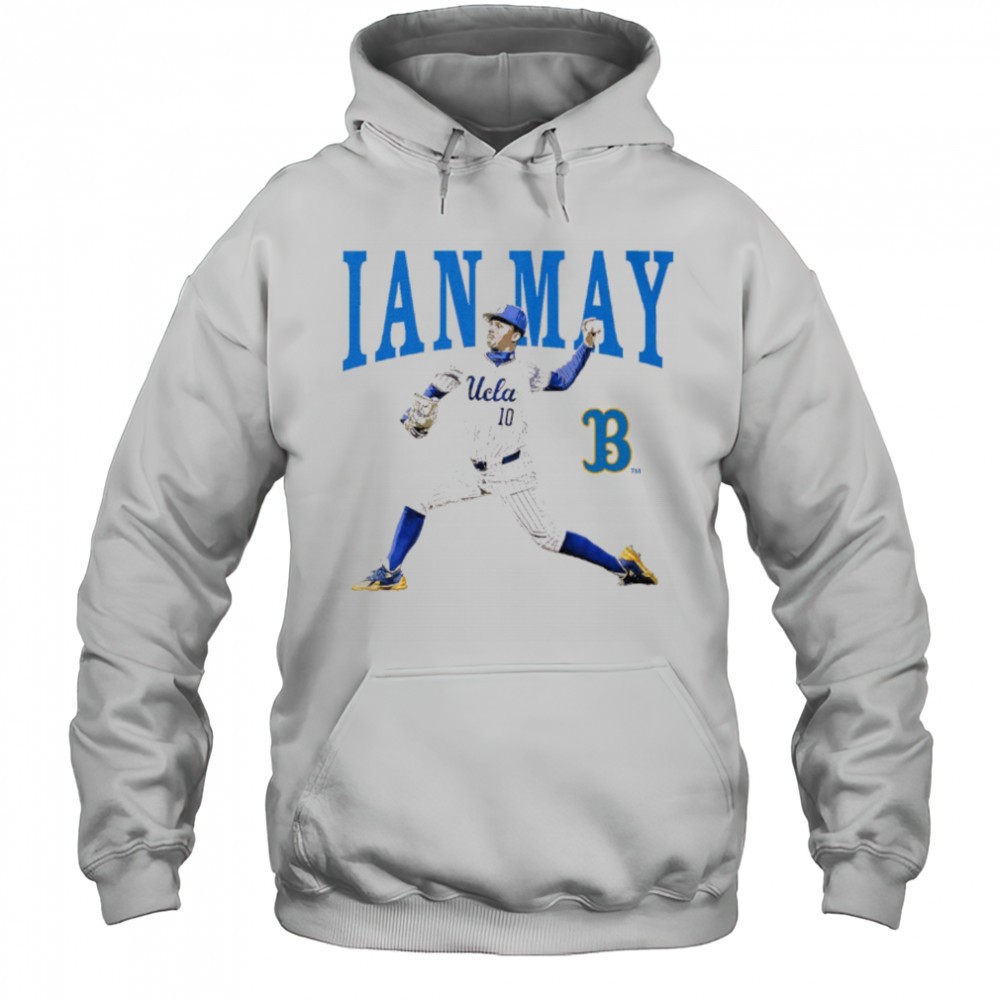 Ian May Illustrated UCLA Bruins Baseball NCAA Division I t-shirt
