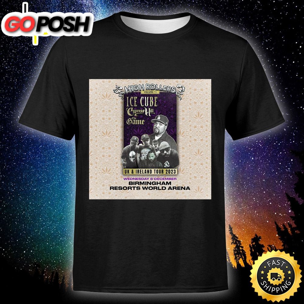 Ice Cube – Cypress Hill – The Game Tour 2025 Unisex T-shirt