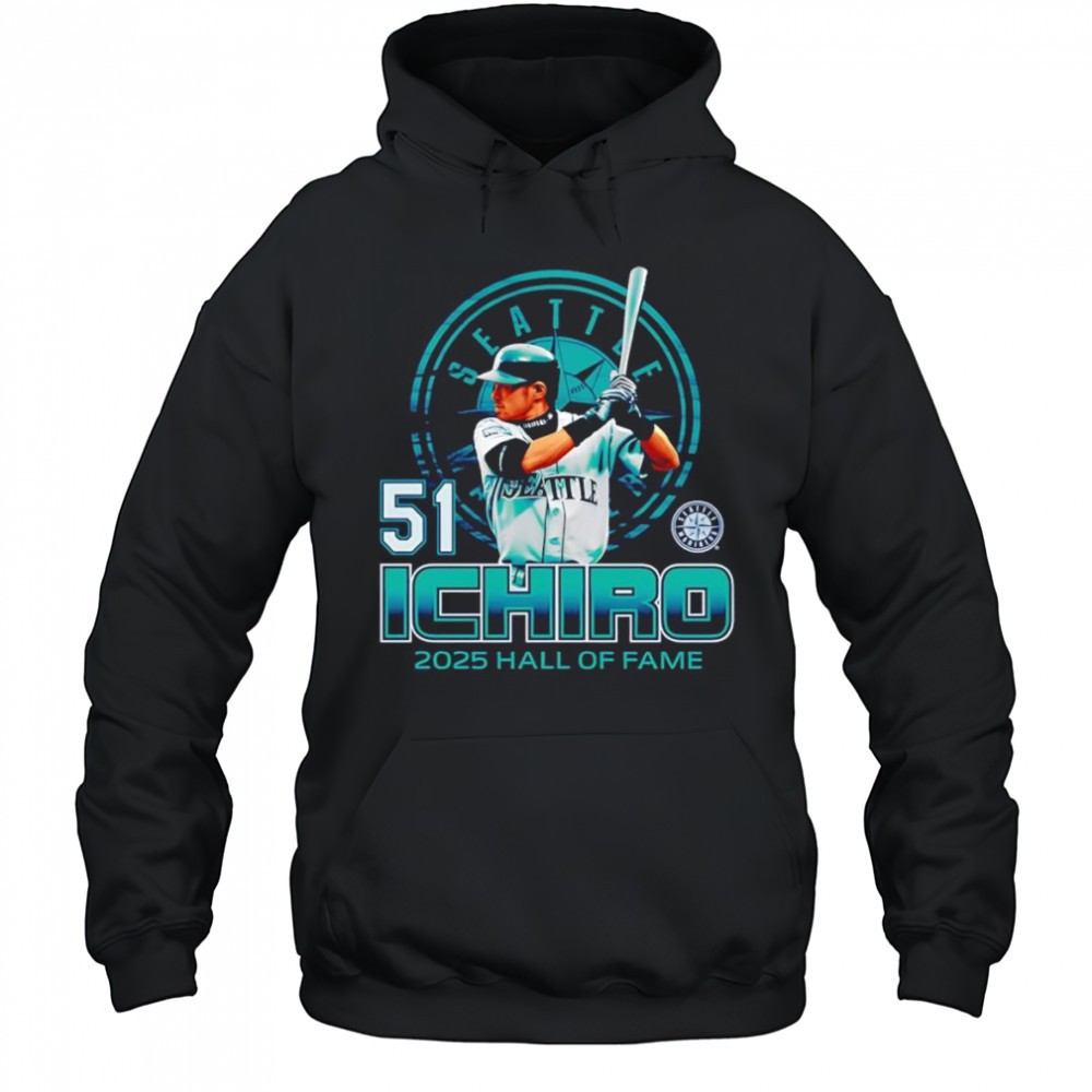 Ichiro Suzuki Seattle Mariners 2025 Hall of Fame baseball shirt