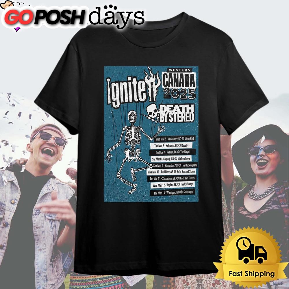 Ignite Tour At Western Canada 2025 T Shirt