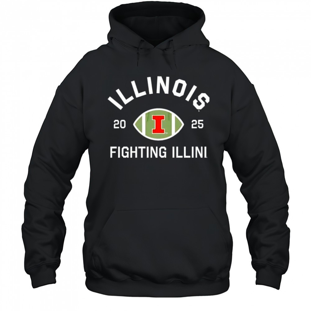Illinois Fighting Illini Football 2025 logo shirt