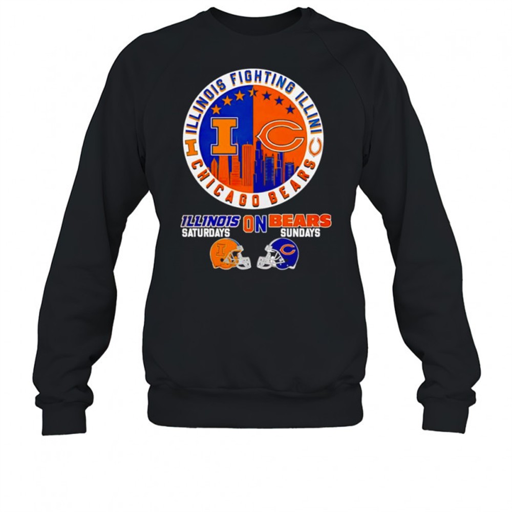 illinois-fighting-illini-on-saturdays-chicago-bears-on-sundays-skyline-shirt-6y8vssyd Illinois Fighting Illini on Saturdays Chicago Bears on Sundays skyline shirt